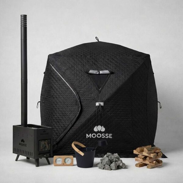 Wellness plus MOOSSE sauna pakket met accessoires